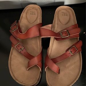 Women Size 10. Time and Tru brown sandal. Worn once